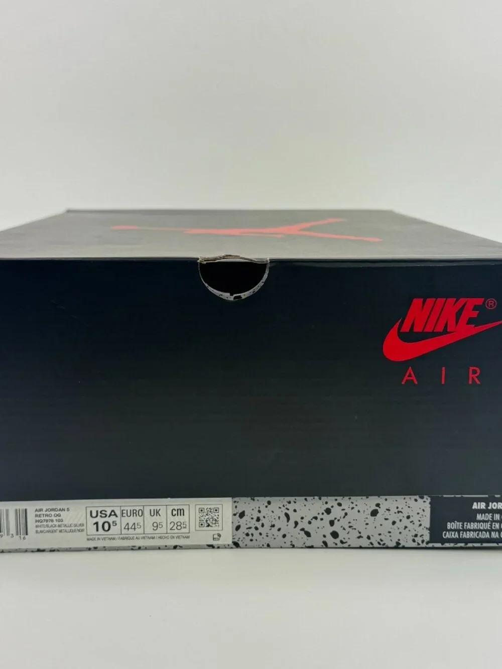 Air Jordan 5 Retro OG 'White Metallic' HQ7978-103 size 10.5